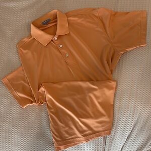 Peter Millar Men's Polo in Warm Orange